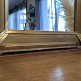 Gold Art Deco Mirror 74 X 55 cm