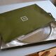 Christofle Silver-plated metal serving tray + box 64 x 42 cm