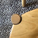 Series of 6 beech chairs Lübke