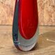 Drop vase glass sommerso red blue Murano style Flavio Poli 29 cm