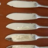 Christofle Marly fish cutlery and serving set with box, new condition