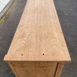 Renovated vintage Art Deco Parisian buffet in wood, 1940, 144cm.