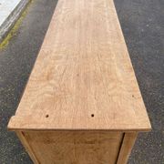 Renovated vintage Art Deco Parisian buffet in wood, 1940, 144cm.