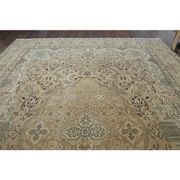 1970s Vintage Persian Handknotted Wool Orange Oversize Area Rug 286X380