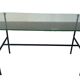 French coffee table by Pierre Guariche, published by Steiner, in glass and steel.