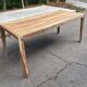 Dining table 175x80 renovated in raw solid acacia Tikamoon 6/8 people