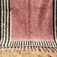 Magnificent handmade pink Berber rug 150/250cm
