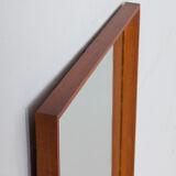 Scandinavian teak mirror  by JC Møbler Hedehusene, Denmark, 1960s