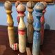 Jeu de 11 quilles bois circa 1930/50