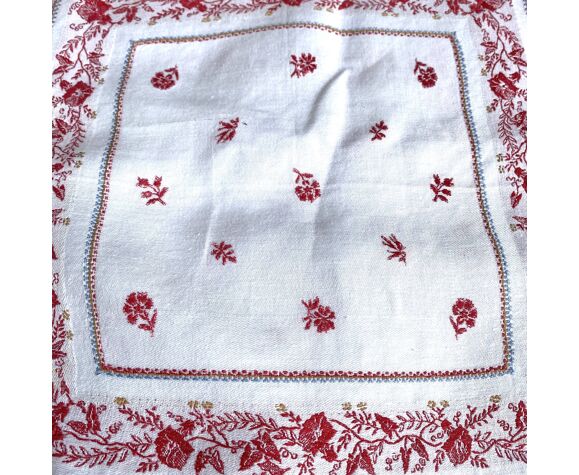 Antique cotton embroidered napkins