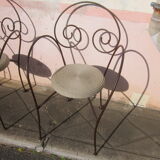 Chaise en fer forgé