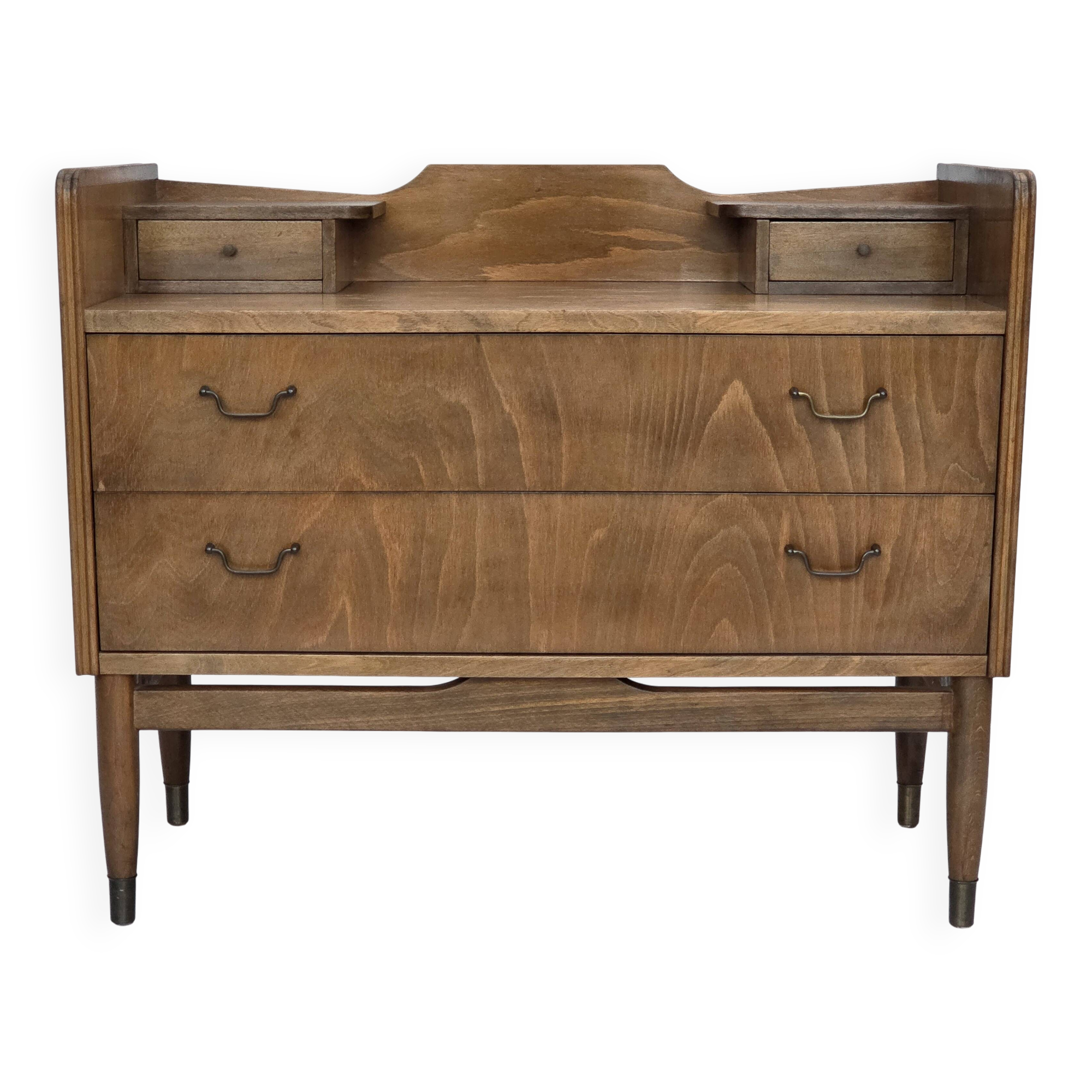 1970s, Danish chest of drawers, beech wood.