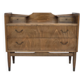 1970s, Danish chest of drawers, beech wood.