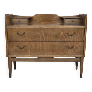 1970s, Danish chest of drawers, beech wood.