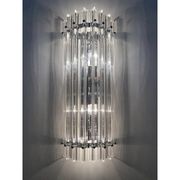 Applique murale contemporaine en verre Murano Triedro Trasparent