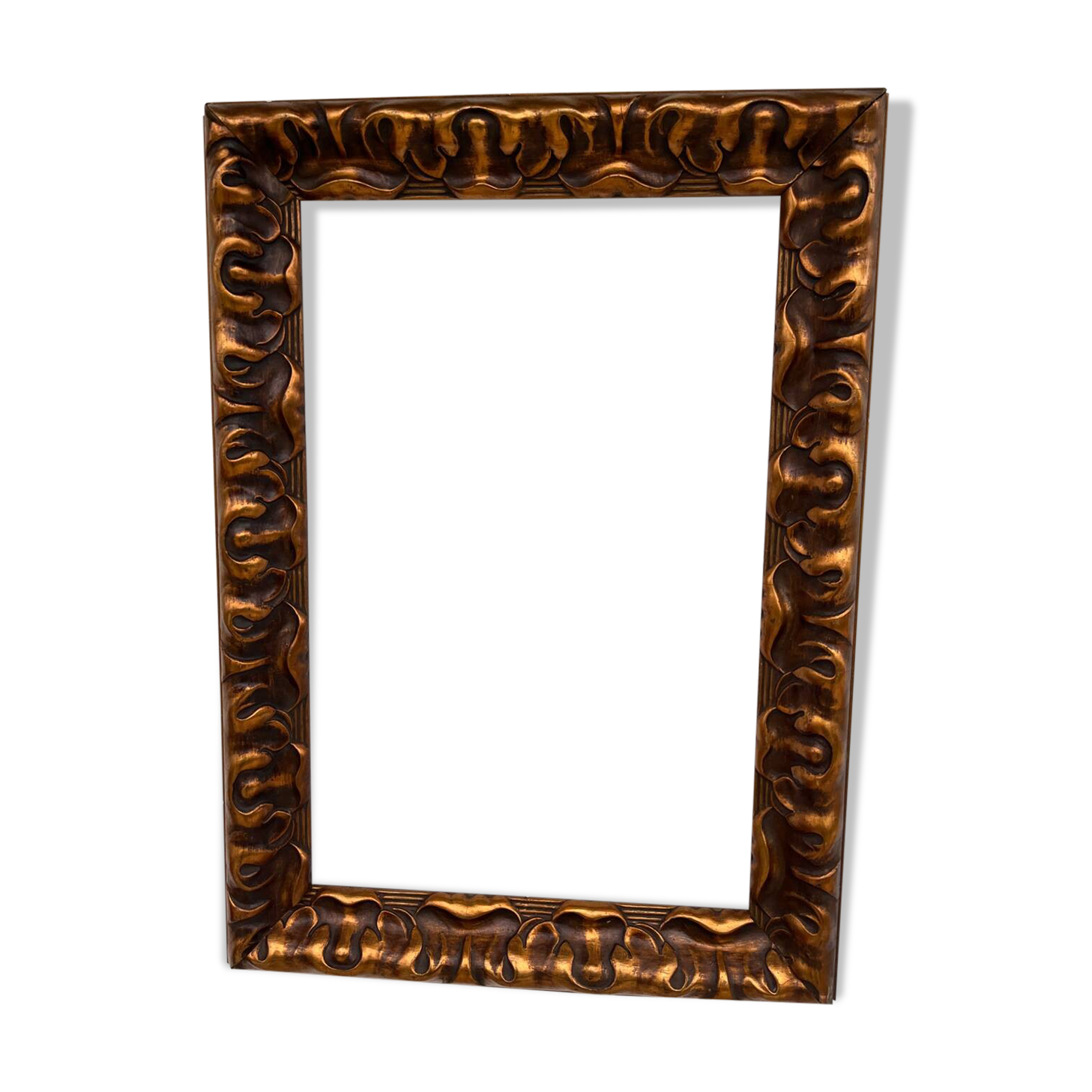 Gold colored wooden frame