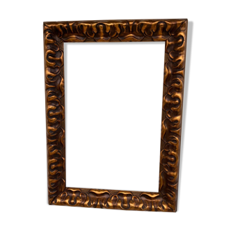 Gold colored wooden frame