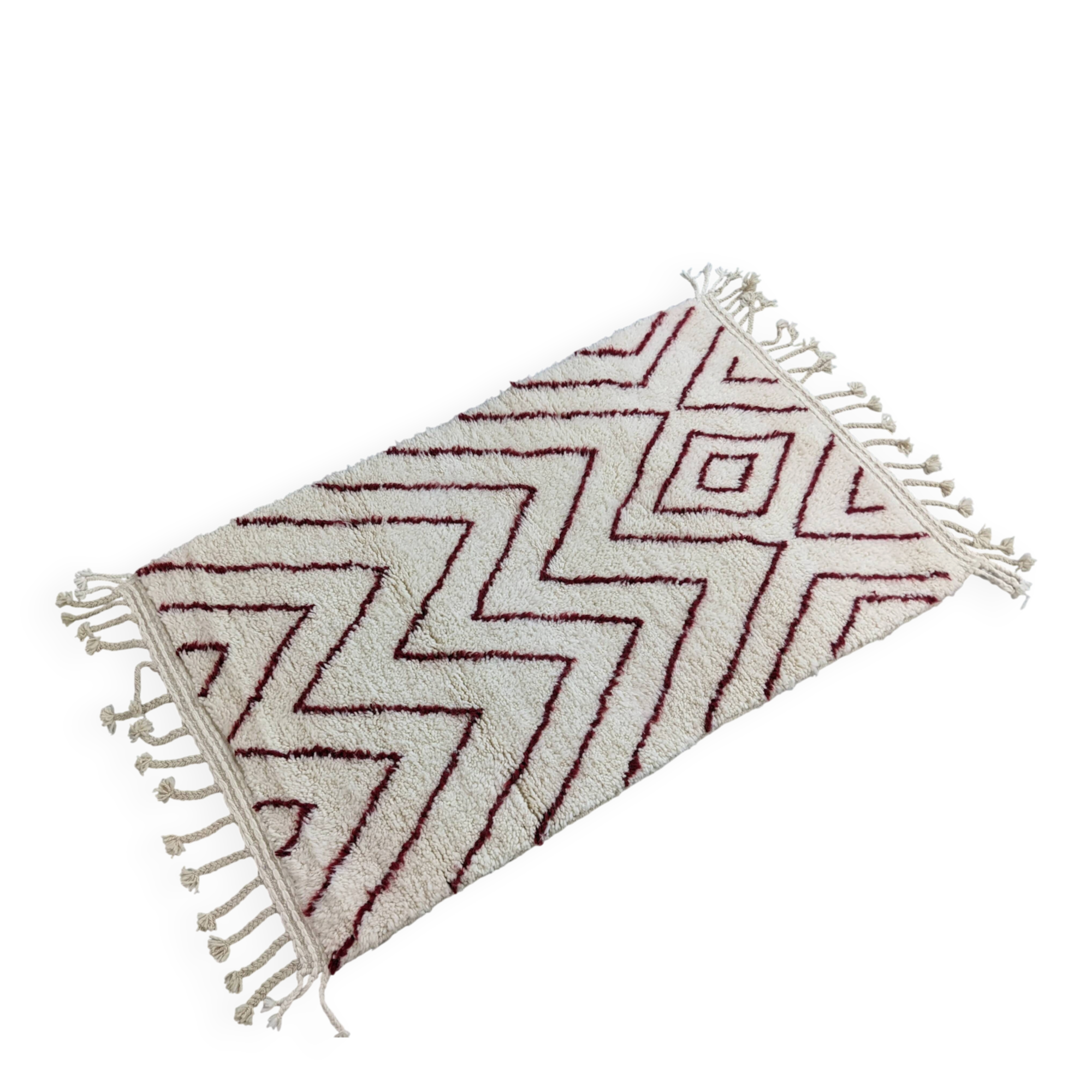 Beni Ouarain rug, 165 x 100 cm || 5.41 x 3.28 feet, P-161