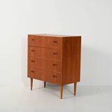 Scandinavian chest of drawers, 1950s–60s, teak