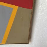 Abstract backhoe canvas