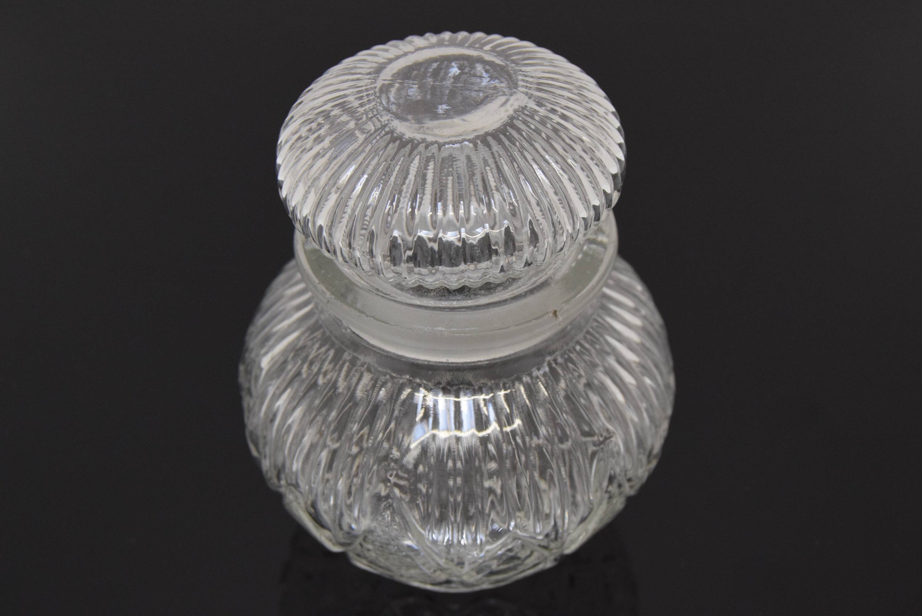 Mid-century Crystal Glass Can,1950's.