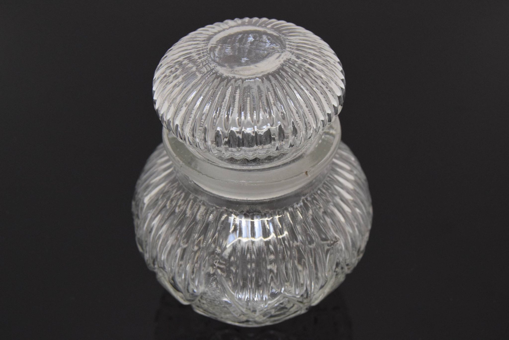 Mid-century Crystal Glass Can,1950's.