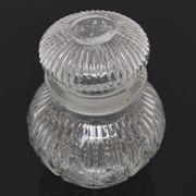 Mid-century Crystal Glass Can,1950's.