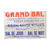 Affiche grand "Bal grande Course Cycliste" Gironde années 1930