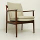 Fauteuil d'Arne Vodder en palissandre Danemark années 1960