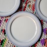 Set of 8 Lait de Salins dessert plates