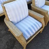 Vintage rattan lounge