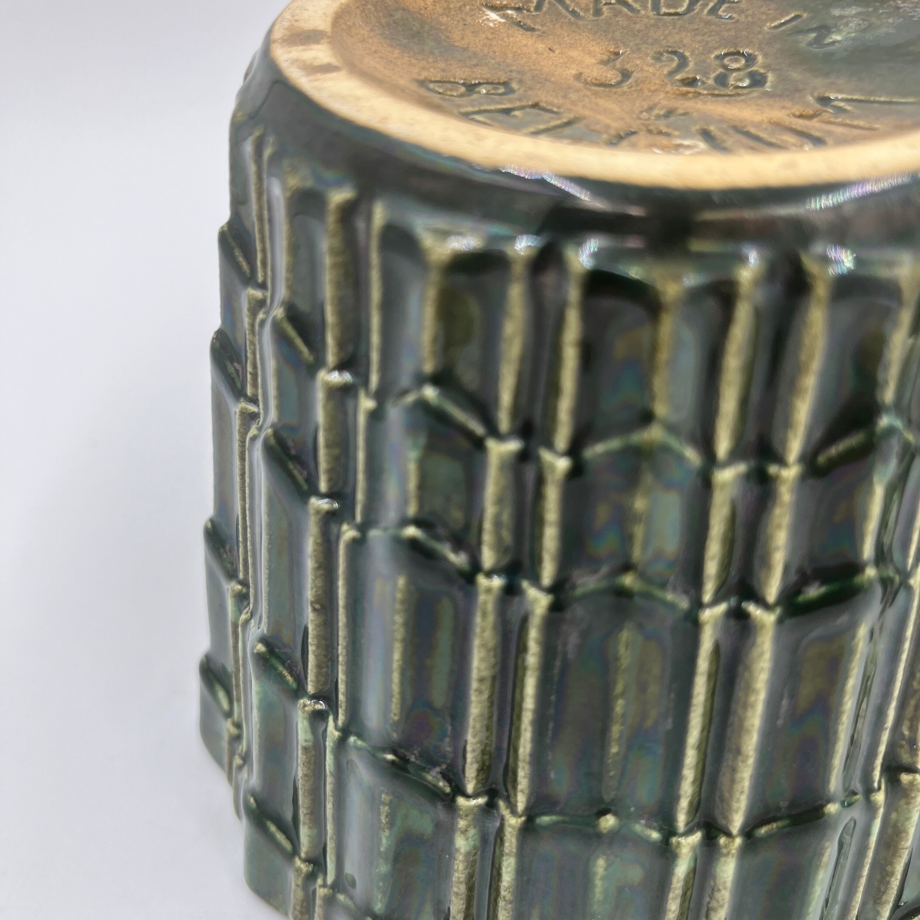 Duo de cache-pots art déco faïencerie de Thulin