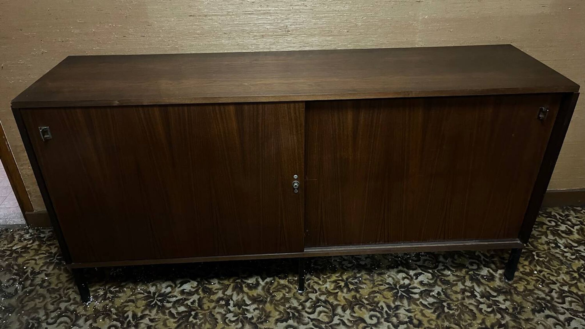 Vintage rosewood veneer sideboard 1980