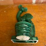 Antique Art Deco Doe Figurine ST CLÉMENT Ceramic Lemanceau Vintage