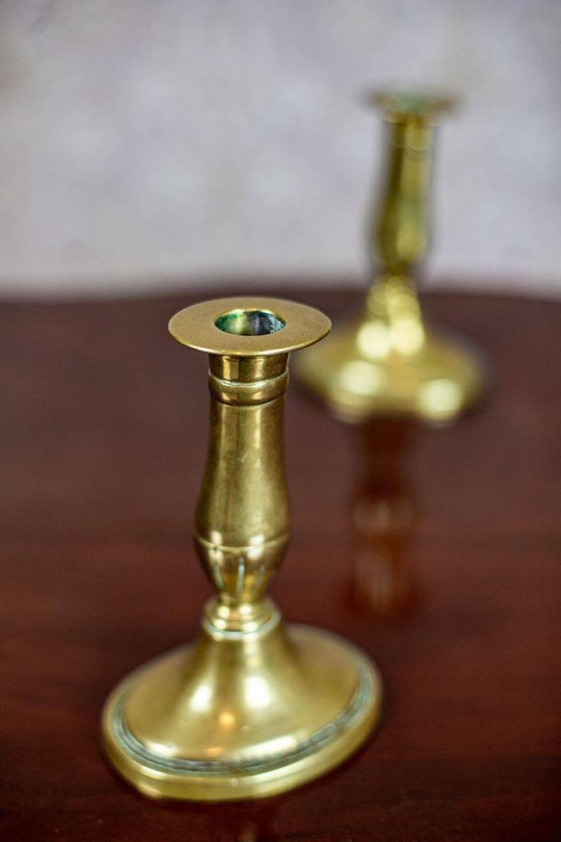 Brass Candleholders, 1939, Set of 2