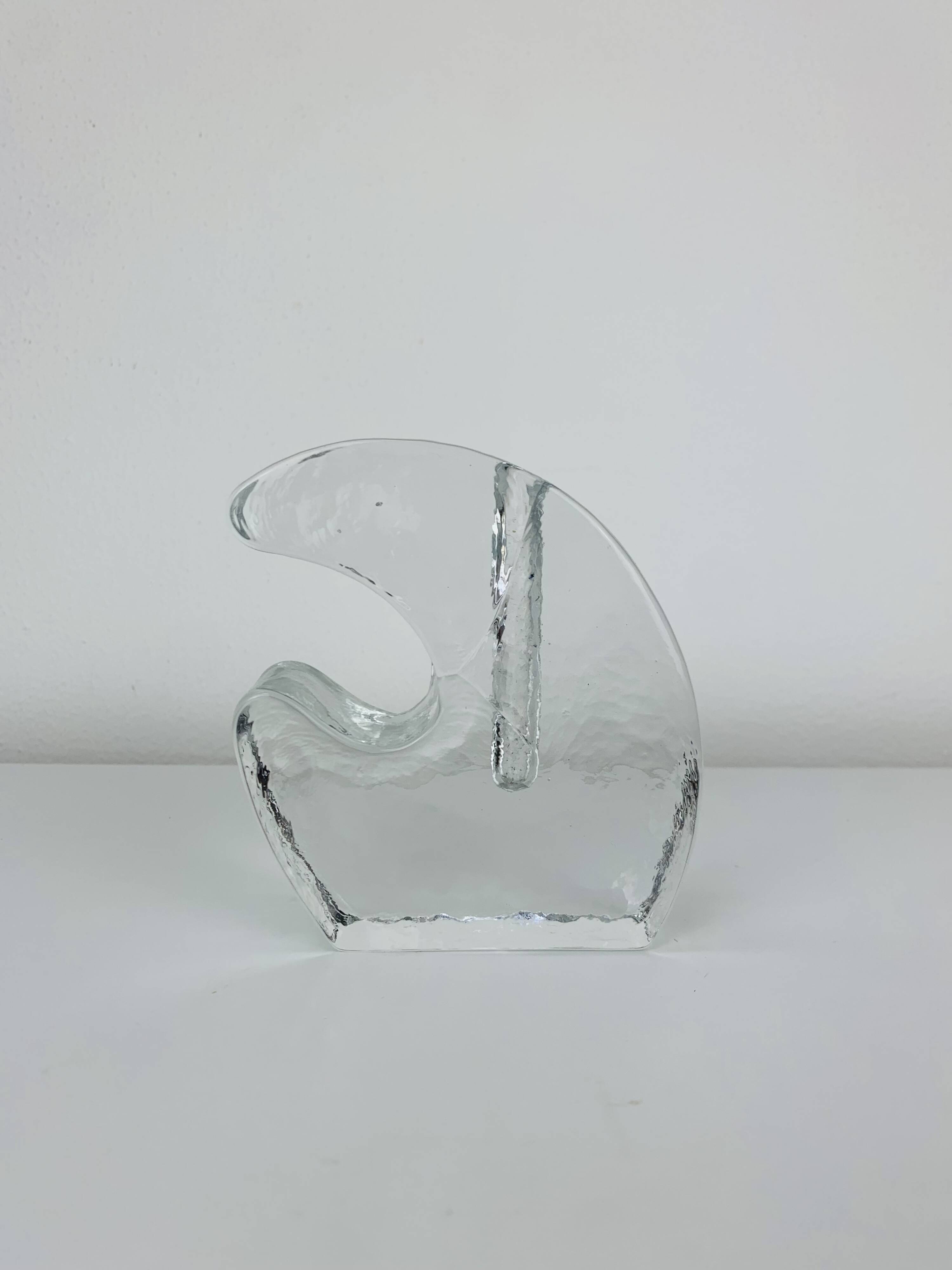 Vase soliflore en verre vintage