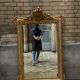 Grand Miroir ancien style Louis XV