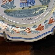 Plat en faience de quimper début XXème