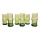 Set of 6 vintage orangeade glasses