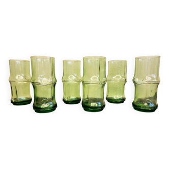 Set of 6 vintage orangeade glasses