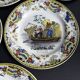 6 fine porcelain plates from Creil from the 19th century