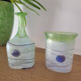 Vase et gobelet en verre Kosta Boda Suède