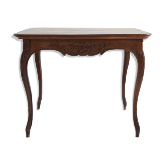 Antique solid oak dining table 1930s vintage