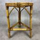 Round rattan stool from the 70s