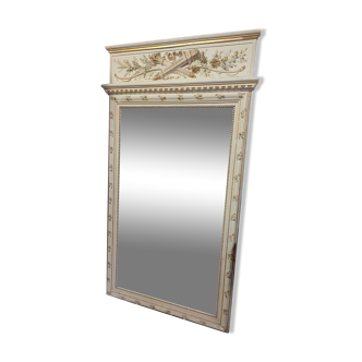 Large Napoleon III Trumeau with Sculpted Floral Decoration