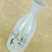 Porcelain vase hutschenreuther 1950s handpainted motif mediterranean city