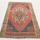 4x7 Geometric Oriental Red Vintage Persian Rug,  136x224Cm