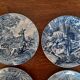 Gien porcelain plates, hunting scenes