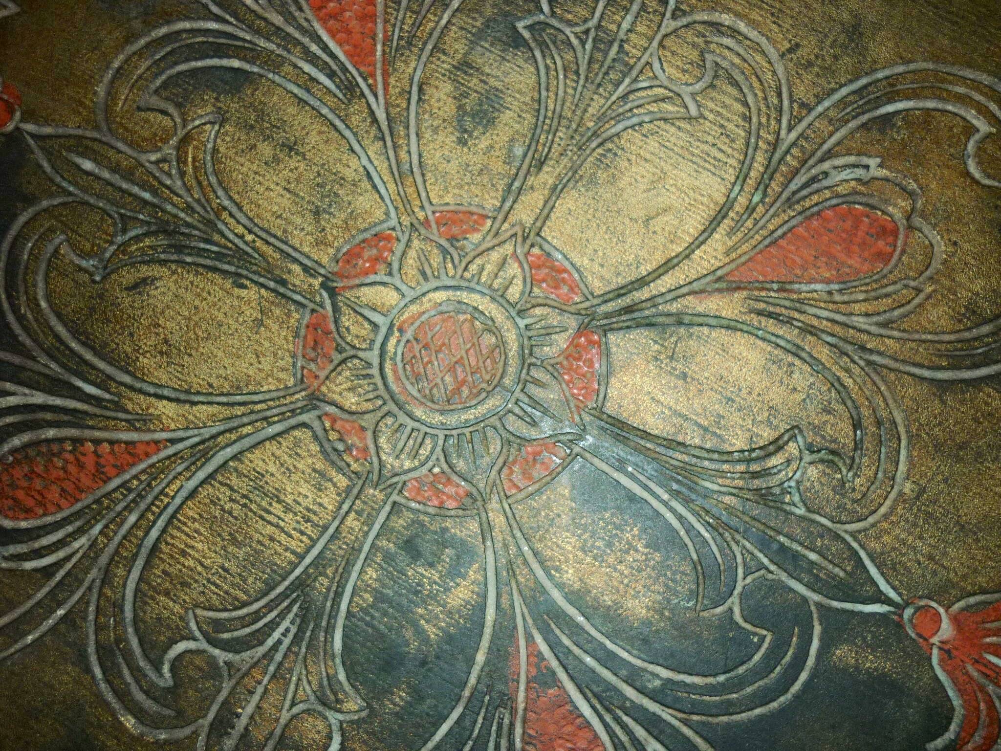 Round Florentine tray Ø 39 cm