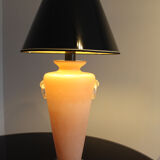 Murano glass table lamp, very particular pink color, Italia 1950s